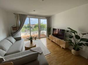 Traumhafte moderne helle 2-Zimmer-Wohnung mit Südbalkon und freiem Blick