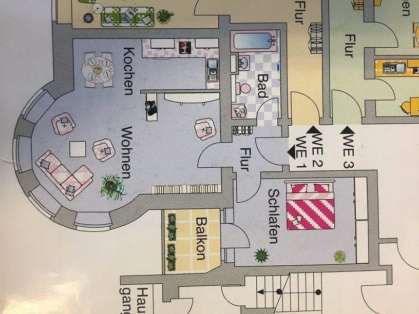 VERMIETETE 2-Raum Wohnung mit Einbauküche mit Balkon – Chemnitz – Vorschaubild 5
