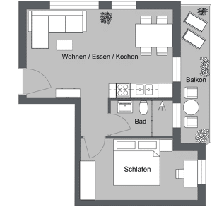 Attraktive 2-Zimmer-Wohnung in exklusivem Neubau in Toplage – 70619 Stuttgart – Vorschaubild 5