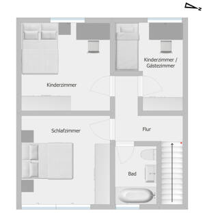 **Bungalow mit Garten** und Garage in ruhiger Lage von Köln Bocklemünd – 50829 Köln – Vorschaubild 8