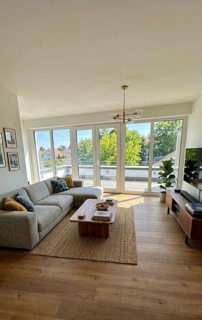 Erstbezug mit Weitblick: 3-Zimmer-Penthouse mit zwei Dachterrassen und Tiefgaragenstellplatz