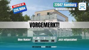 ++BESTPREIS++ MIET-/ENERGIESPAREND 2 ZKB Neubau Energieeffizienz A+ – 22047 Hamburg – Vorschaubild 1