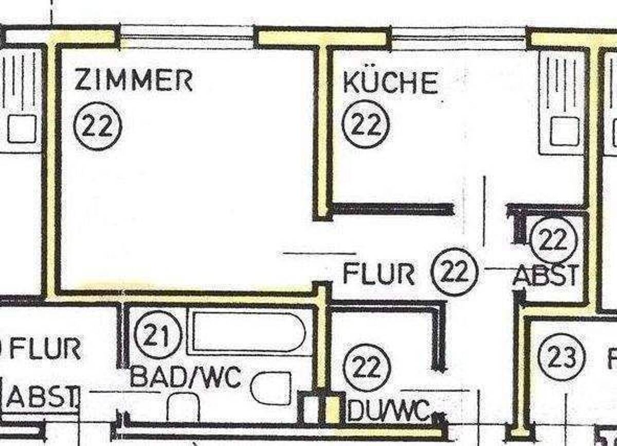 Attraktive 1-Zimmer-Eigentumswohnung – bezugsfrei, mit separater Küche und viel Potenzial – 68519 Viernheim – Bild 1 von 2