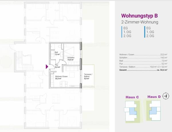 Etagenwohnung in 92339 Beilngries mit 54,69 m² kaufen