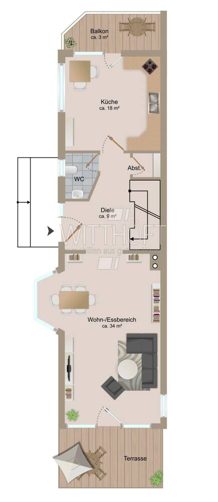 Ihr neues Zuhause! Großzügige Doppelhaushälfte in zentraler Lage – Hamburg – Vorschaubild 2