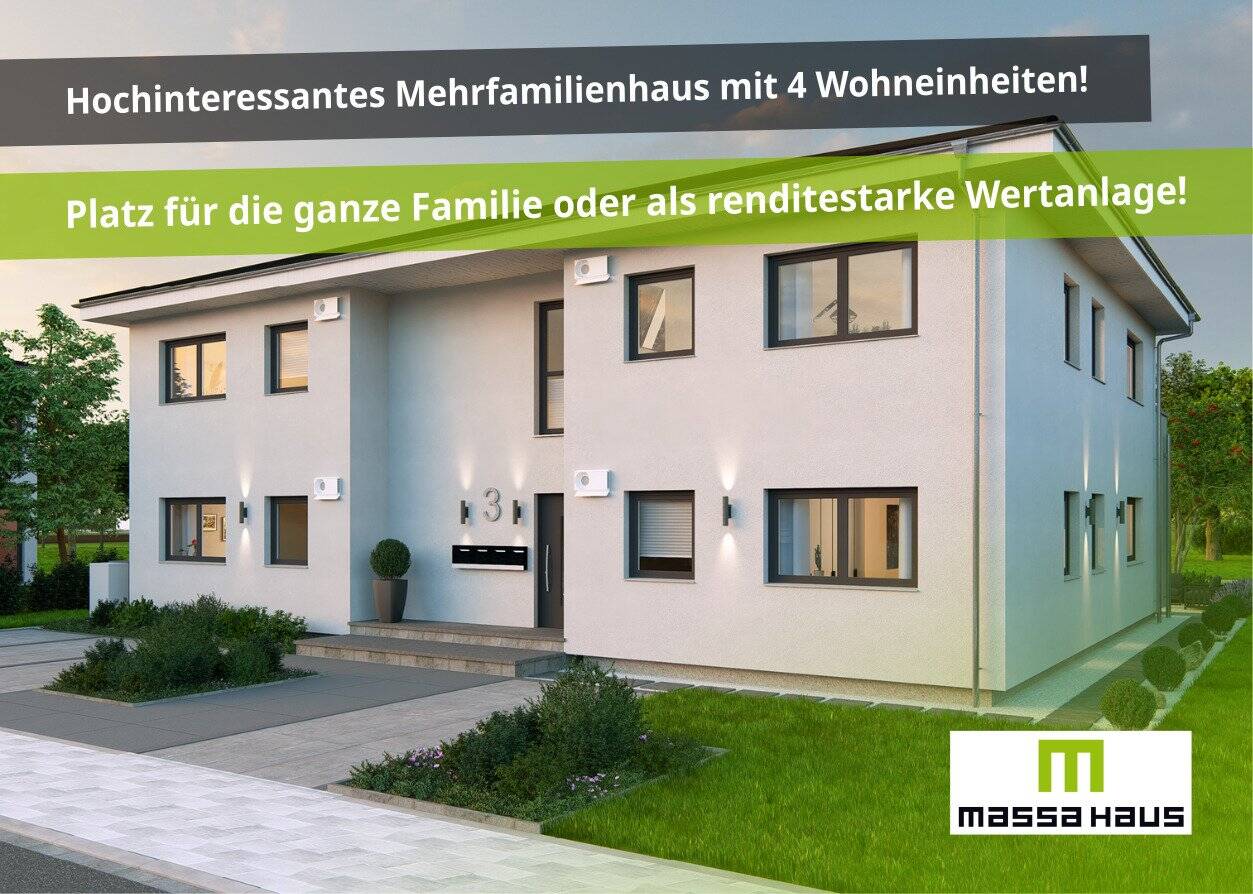 Neubau Mehrparteienhaus mit 4 WE - Platz für die ganze Familie oder Anlageobjekt!