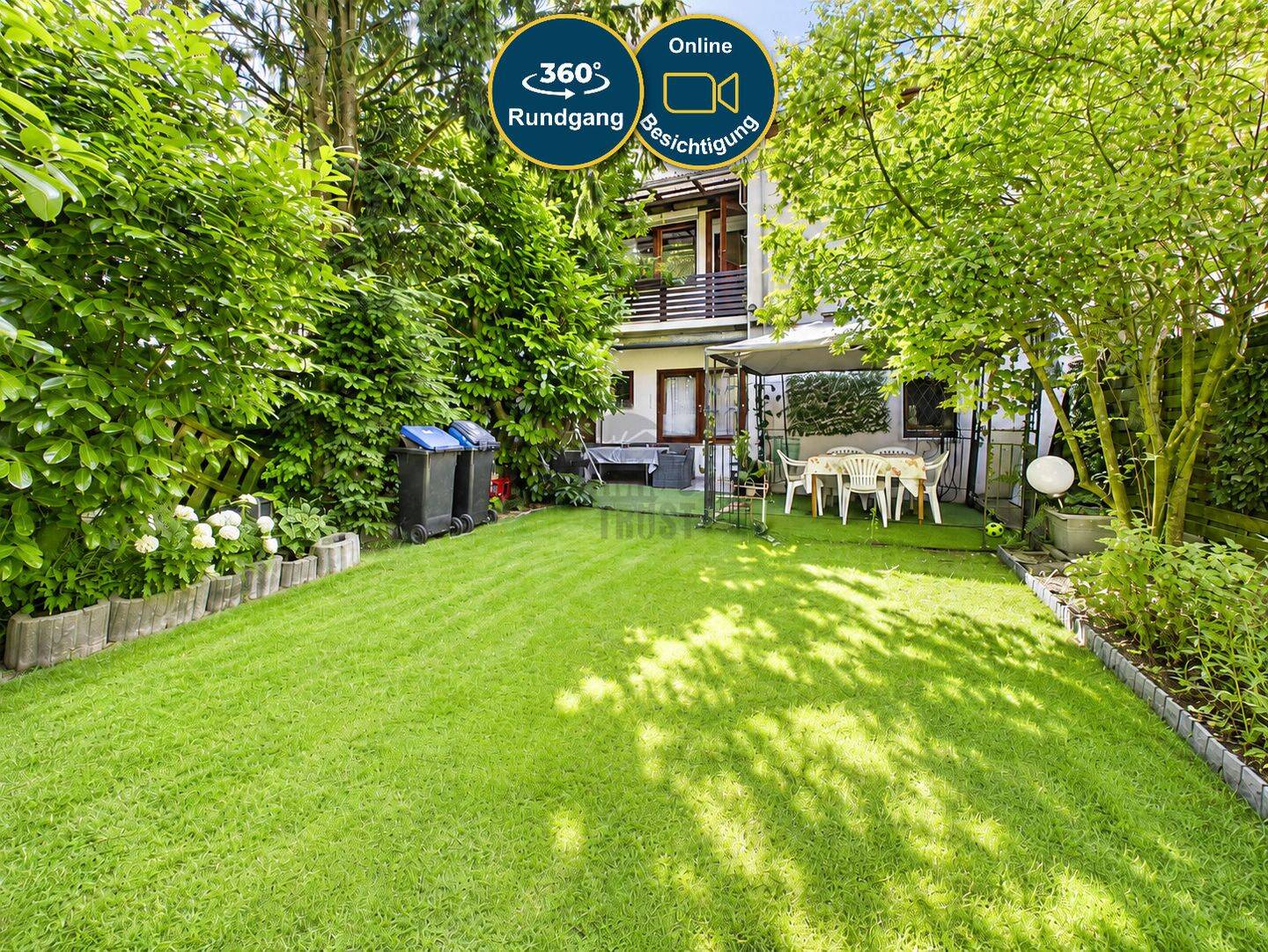 ZENTRALE LAGE MIT SELTENEM RÜCKZUGSCHARAKTER - GESCHÜTZTER GARTEN, GROßE TERRASSE UND KLIMAANLAGEN