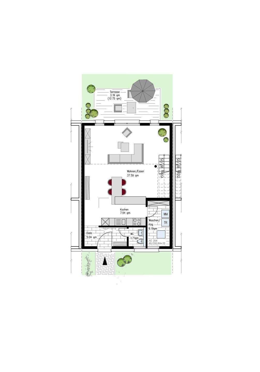 Neubau Reihenhaus Schillinggelände Sennestadt – Bielefeld – Vorschaubild 4
