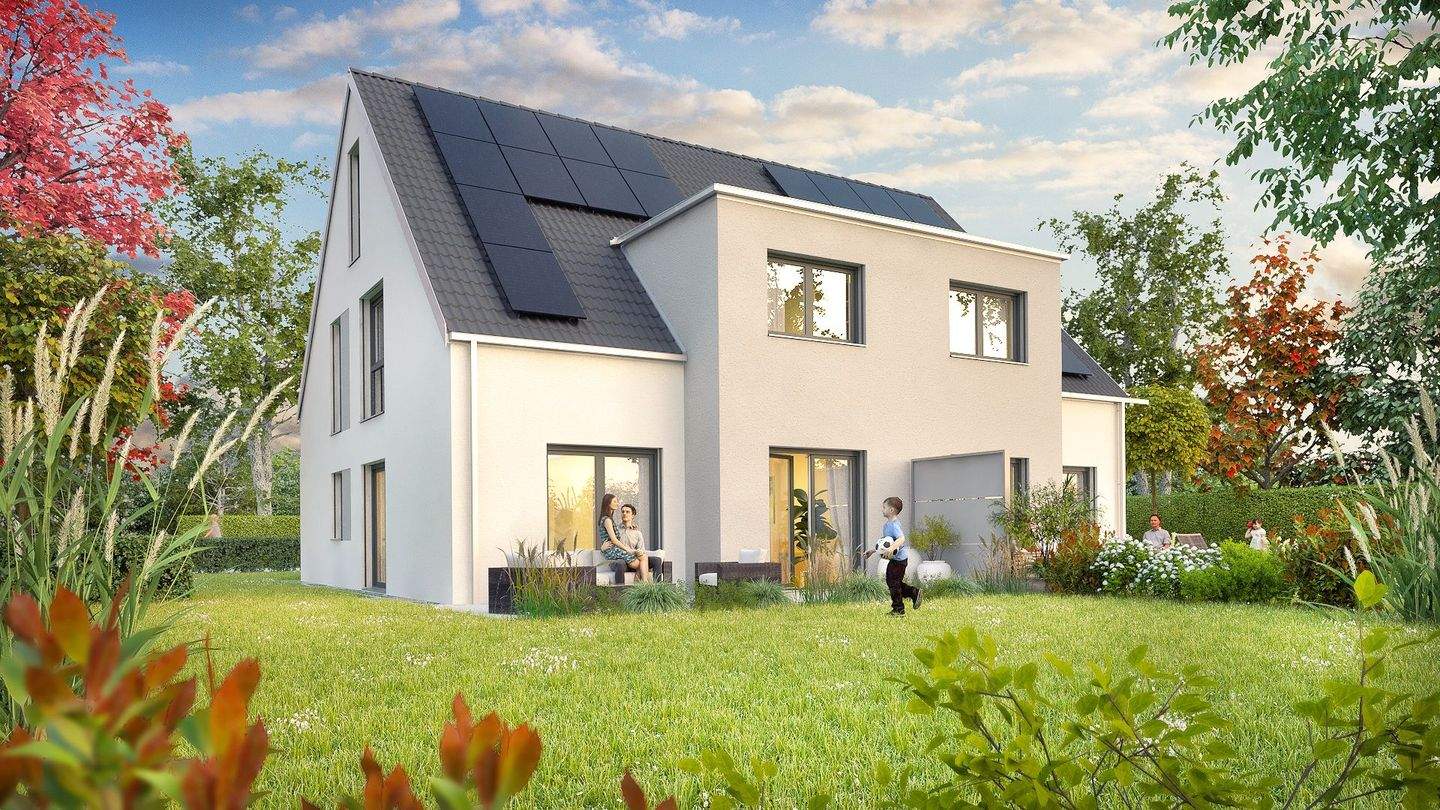 NEU ! KfW55 Doppelhaushälften in ER Möhrendorf – Möhrendorf – Bild 1 von 7
