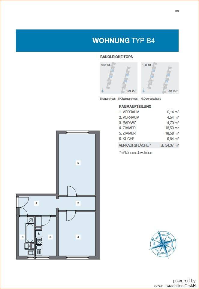 Bezugsfreie 2-Raum Wohnung, 8. Etage mit Weitblick, in der Sewanstraße zu verkaufen – Berlin – Vorschaubild 2