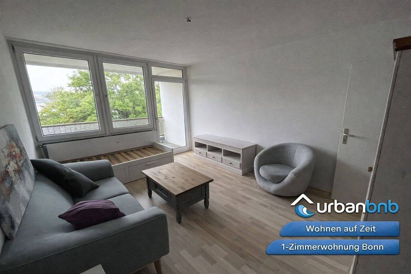 Möbliertes 1-Zimmer-Apartment mit Balkon in Bonn - Perfekt für Wohnen auf Zeit