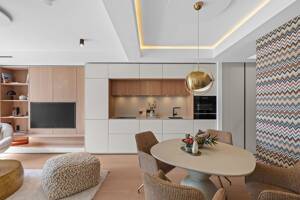 Luxus-Apartment im THE LYTE: vollmöbliert, Balkon & seitlicher Ausblick auf die Elbe – 20457 Hamburg – Vorschaubild 8