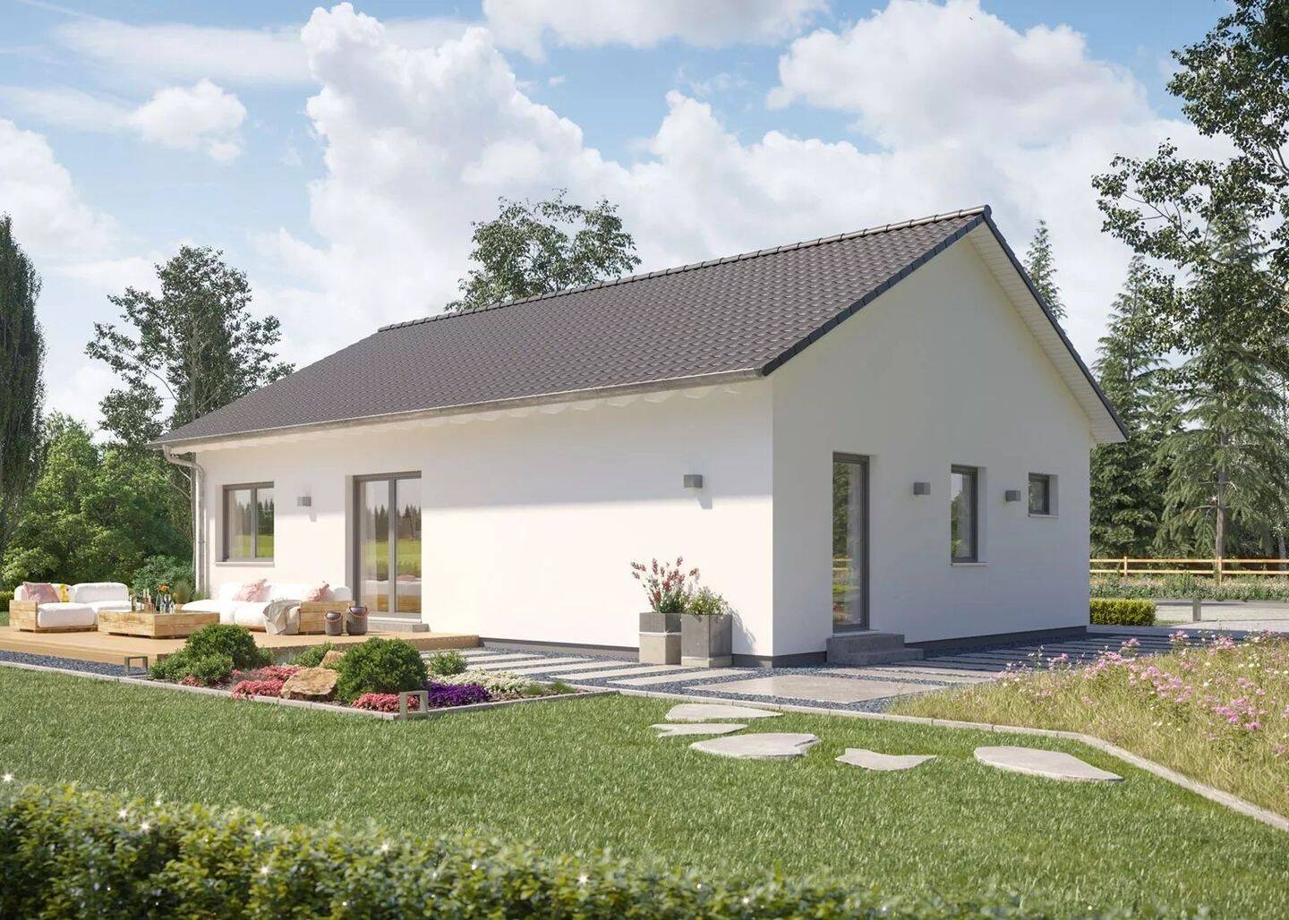 Das ComfortStyle 09.01 S: Bungalow mit 34-m²-Wohnzimmer - ebenerdig war selten so großzügig – Wächtersbach – Vorschaubild 6