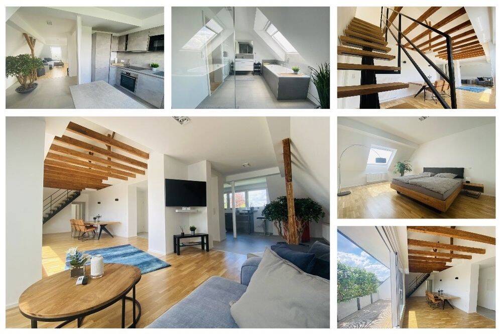 (D)EIN Wohngefühl am Bunten Garten! Penthouse inklusive Loftgalerie, Loggia, Küche & Garten