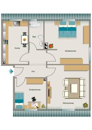 3-Zimmer-Wohnung in Essen Altenessen-Nord – 45329 Essen – Vorschaubild 2