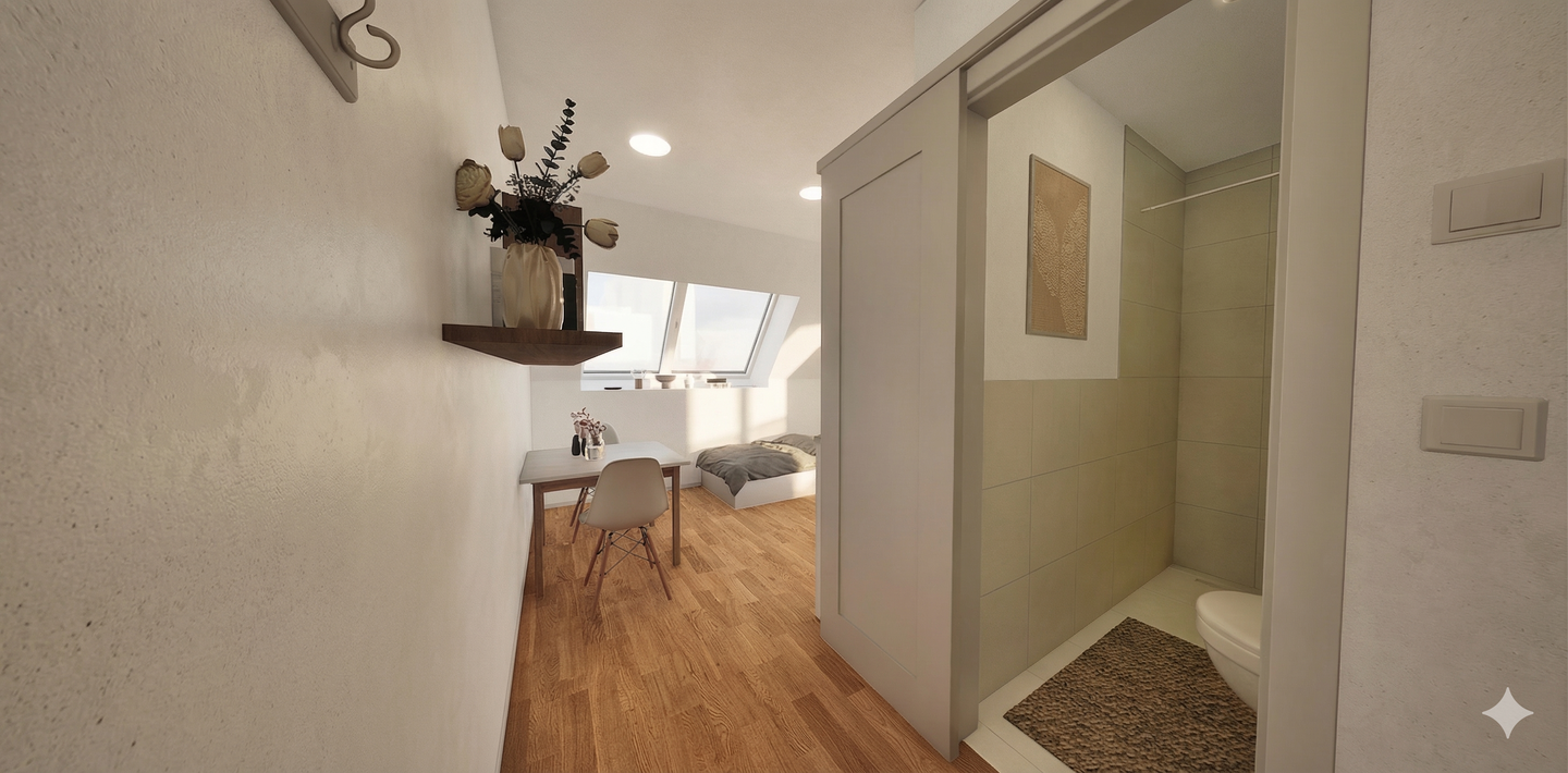 Neubau-Studentenappartement im Dachgeschoss zur Kapitalanlage – München – Vorschaubild 2