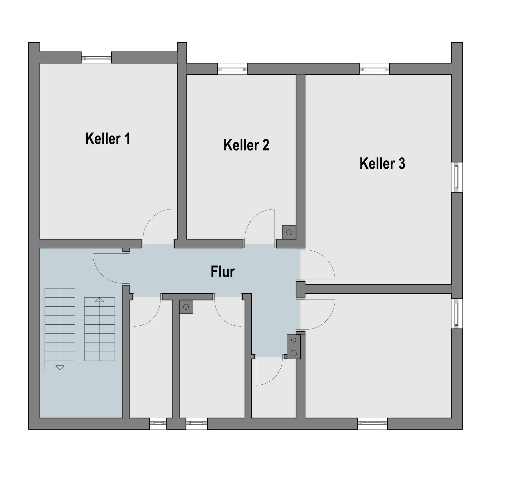 2-Familien-Haus in Burgthann, mit großem Garten (Baugrundstück ca. 500m²) – Burgthann – Vorschaubild 6