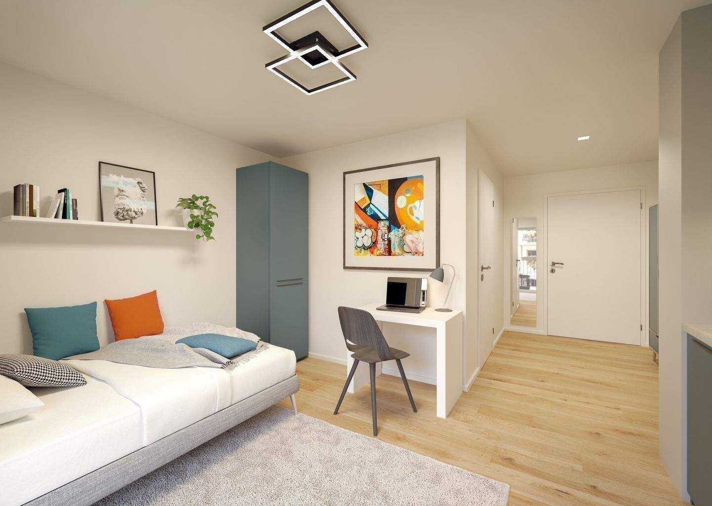 Ideale Kapitalanlage: Vollmöbliertes Neubau-Microapartment in Fürth-Südstadt inkl. Tiefgarage