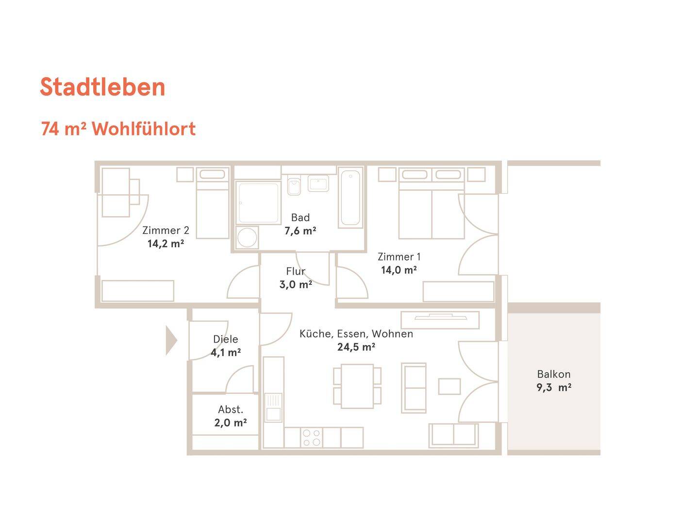 Bezugsfertig Anfang 2028 - 74 m² Wohlfühlort in Nürnberg Gebersdorf zum Kauf! – Nürnberg – Vorschaubild 4