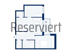 RESERVIERT! 3-Zimmer-Wohnung im 2.OG mit Balkon zur Parkseite (D14)