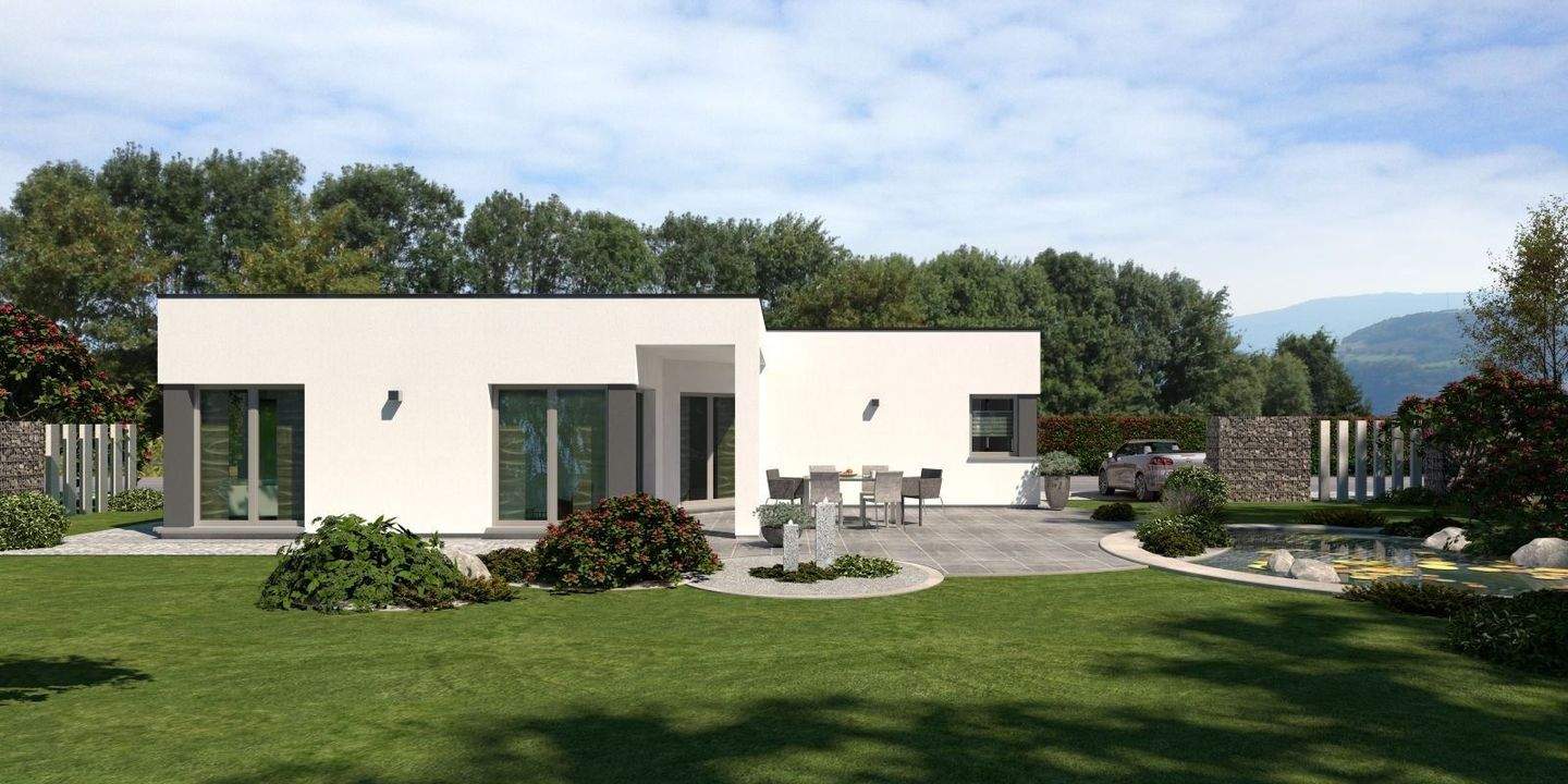Moderner Lifetime 5 Flachdach-Bungalow - Raumwunder für individuelles Wohnen mit allkauf Qualität – Bischweier – Bild 1 von 8