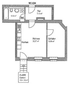 Helle Wohnung mit Gartenanteil, Parkettboden und offener Küche – 1277 Dresden – Vorschaubild 2