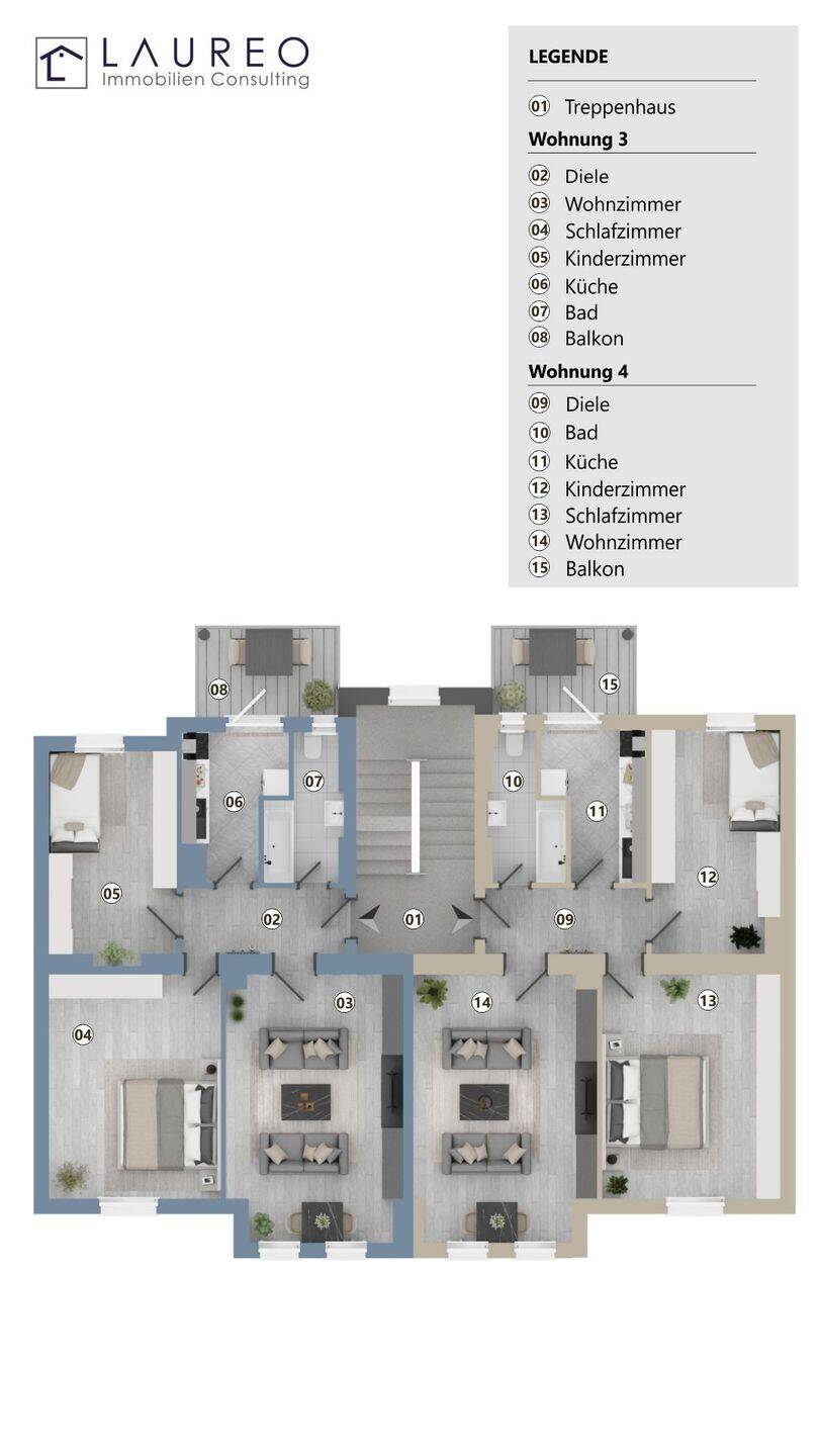 3-Zi.-ETW mit Balkon - heute Kapitalanlage mit indexiertem Mietvertrag, später Eigennutzung – Nürnberg – Vorschaubild 6