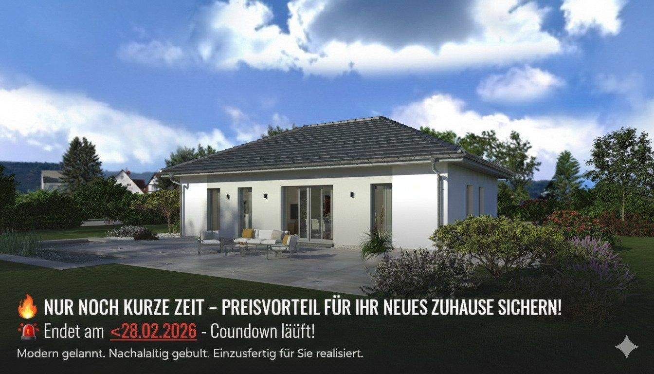 Für weniger geht nicht mehr! Wohlfühlen auf einer Etage | Grundstückspreis inklusive – Elze – Bild 1 von 9