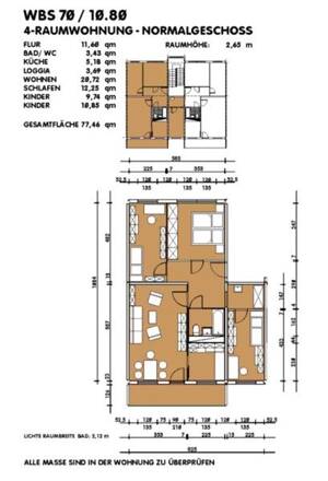 Wohn(t)raum: günstige 4-Zimmer-Wohnung (WBS) ab Juli 2026 verfügbar! – 1279 Dresden – Vorschaubild 3