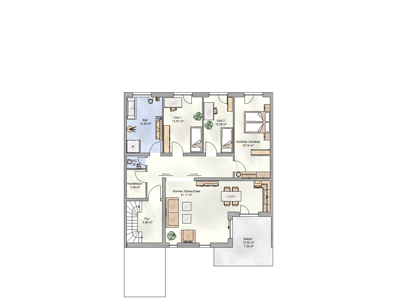 Mannheim Gartenstadt – Neubau 4 Zimmer Eigentumswohnung – Mannheim – Vorschaubild 4