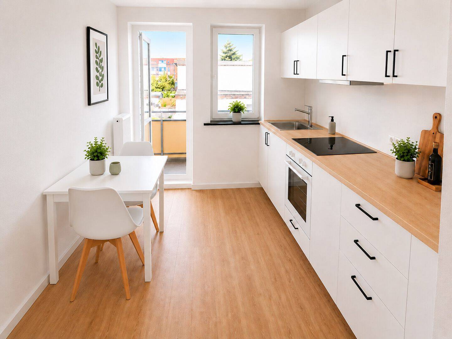 Modernes Wohnen mit Stil vollmöblierte 3-Zimmer-Wohnung mit Balkon – Bremerhaven – Vorschaubild 2