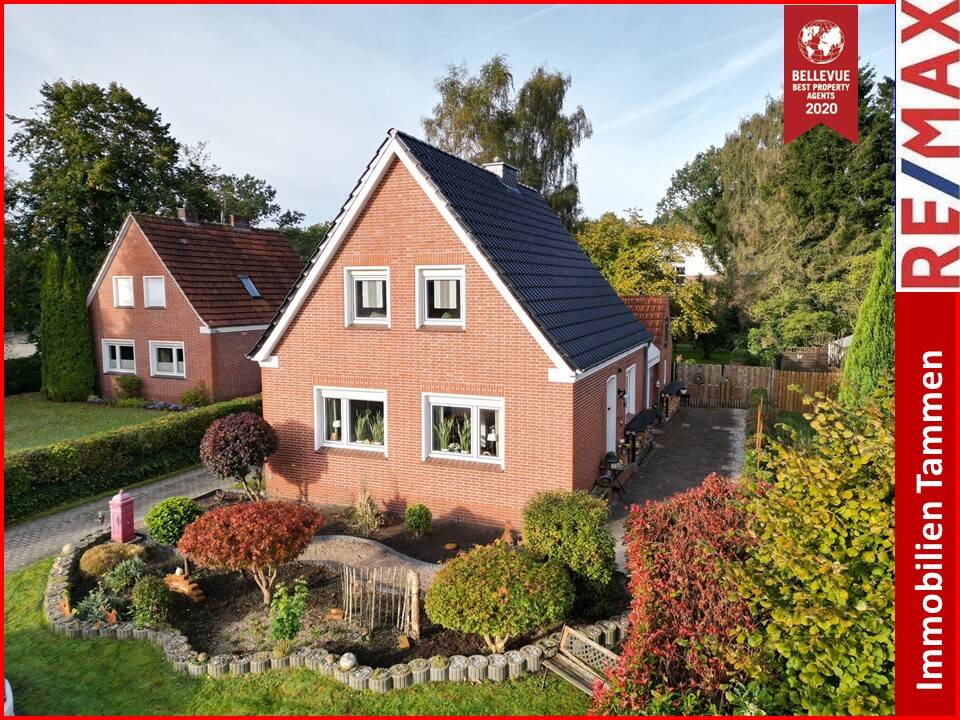 * Gepflegtes Einfamilienhaus mit Charme, Kamin & großzügigem Grundstück * – Westoverledingen – Bild 1 von 9