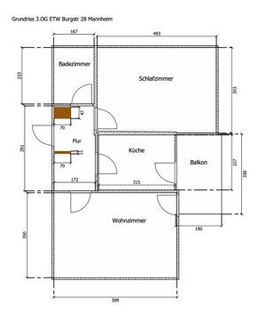 Vermietete 2,5 Zimmer ETW in Toplage Mannheim, 55m² inkl. Balkon + Stellplatz und Kellerabteil – 68165 Mannheim – Vorschaubild 9