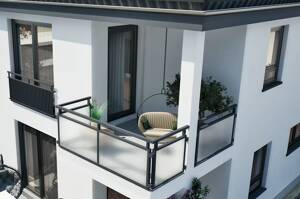 Attraktive 3-Zi.-Whg., SW-Balkon, Tageslicht-Bad, Gäste-WC, Lift – 81827 München – Vorschaubild 3