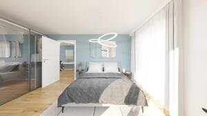 Blick über Regensburg: Erstbezug Penthouse Wohnung mit Dachgarten und Terrasse