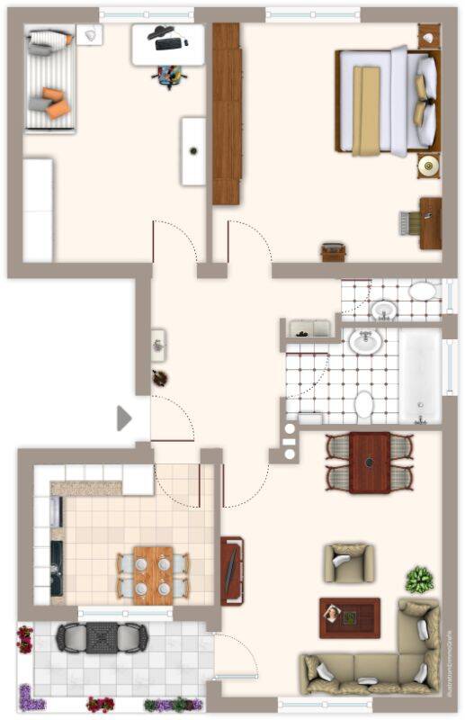 Aufgepasst! kleine 3-Zimmer-Wohnung mit Balkon in MG Bonnenbroich - Geneicken – Mönchengladbach – Vorschaubild 2