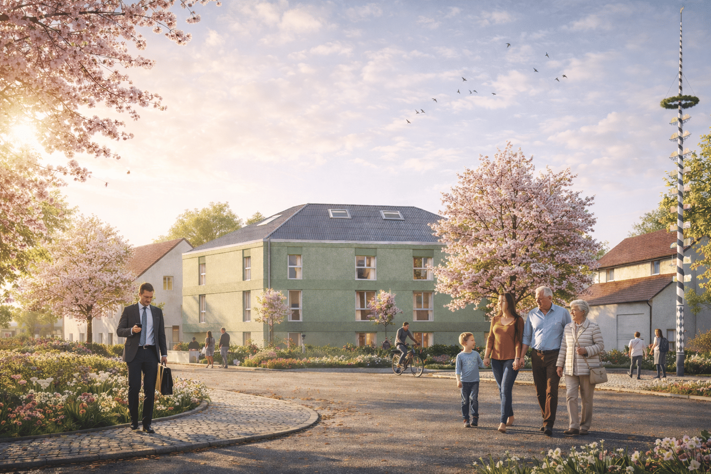 R354 – Die Idee vom Wesentlichen. 1-Zimmer Gartenwohnung mit West Garten – München – Vorschaubild 2