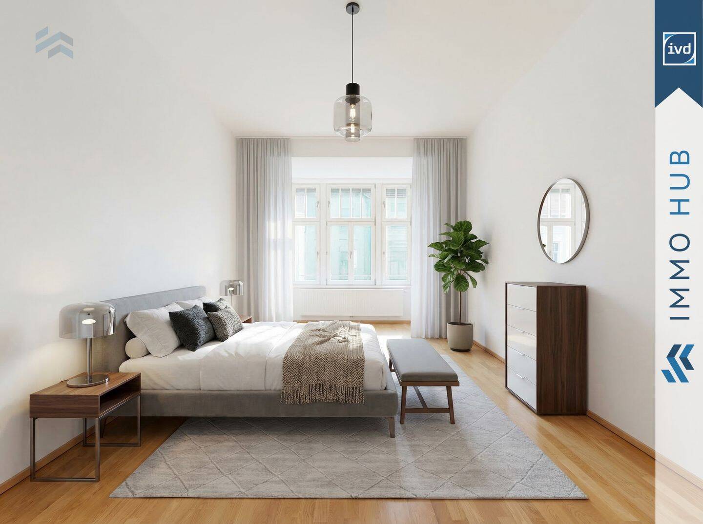 ++ Bezugsfrei, 4 Zimmer, Westbalkon und zwei Bäder ++ – Leipzig – Vorschaubild 2