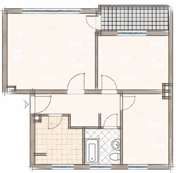 Einziehen und Wohlfühlen! helle 3-Zimmer-Wohnung mit Balkon in MG Rheindahlen – Mönchengladbach – Vorschaubild 3