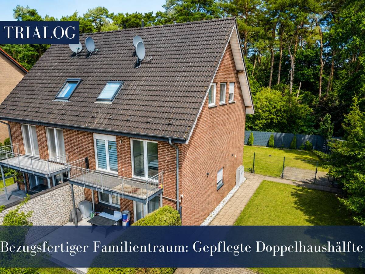Bezugsfertiger Familientraum: Gepflegte Doppelhaushälfte – 33649 Bielefeld – Bild 1 von 9