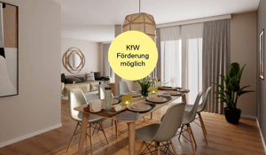 Barrierefreie Familienwohnung mit zwei modernen Bädern und Loggia
