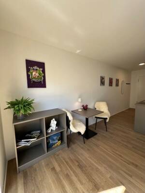 Moderne Neubauwohnung Voll möbliertes 1-Zimmer-Apartment mit Balkon in Darmstadt – 64295 Darmstadt – Vorschaubild 3