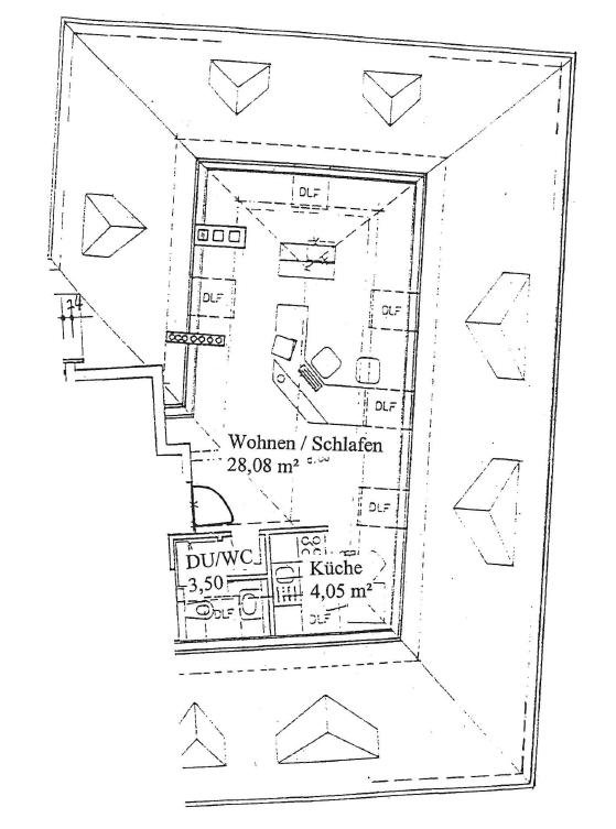 Gemütliche 1 Zimmer Wohnung mit Blick auf die Festung – Würzburg – Vorschaubild 8
