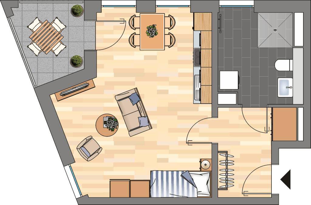 1-Zimmer-NEUBAUWOHNUNG in Essen Südviertel – Essen – Vorschaubild 6
