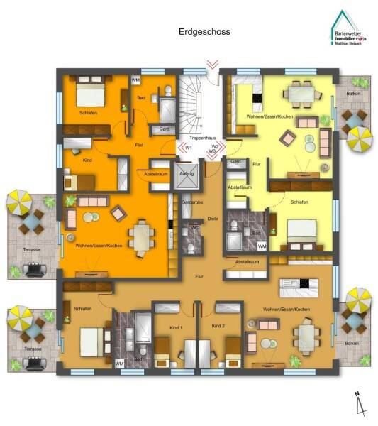 **Lebensqualität, Wertbeständigkeit und naturnahes Wohnen** NEUBAU einer Wohnanlage mit 8 exklusiven Eigentumswohnun... – Kassel – Vorschaubild 3