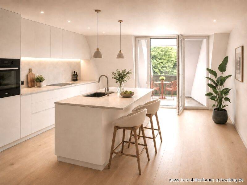 Kernsanierte 4 Zimmer Wohnung mit Loggia & Lift in prominenter Lage von Bogenhausen