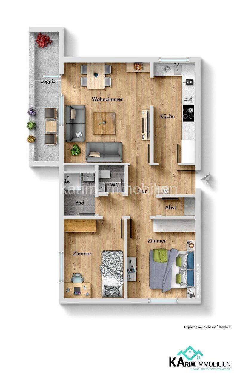 Attraktive 3-Zimmer-Eigentumswohnung mit Aufzug, Balkon und urbaner Lagequalität