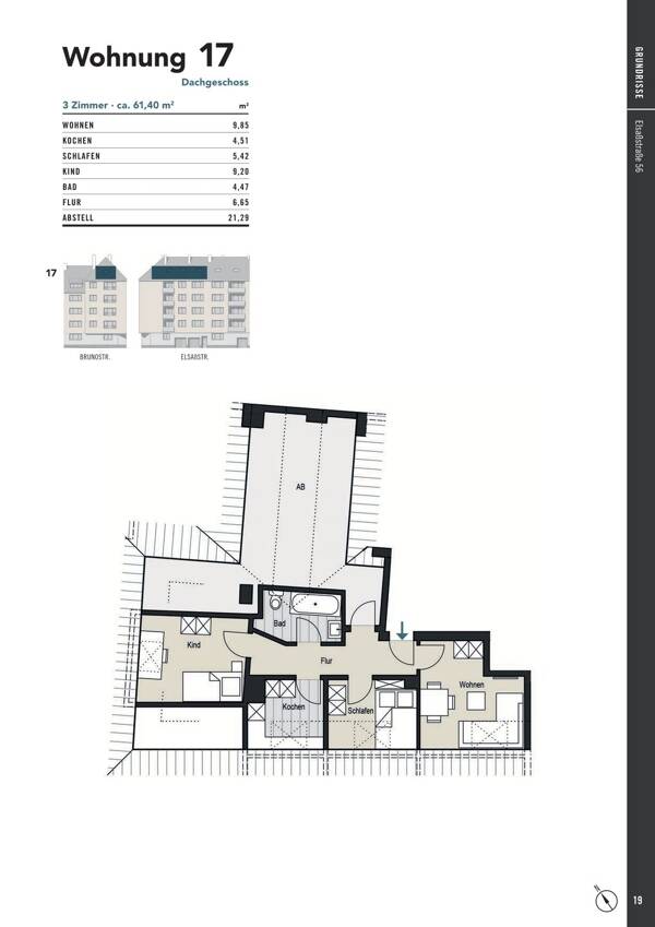 Dachgeschosswohnung in 50677 Köln mit 40 m² kaufen