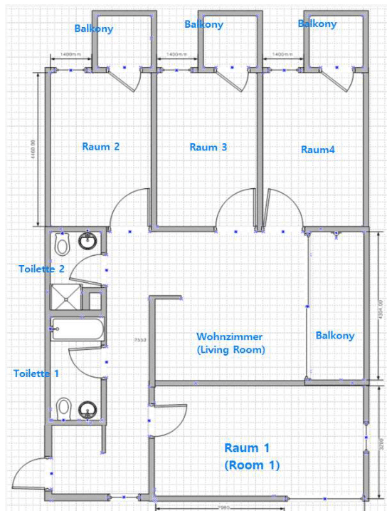 große helle 4-Zimmer Wohnung mit Balkon in der Dresdner Innenstadt