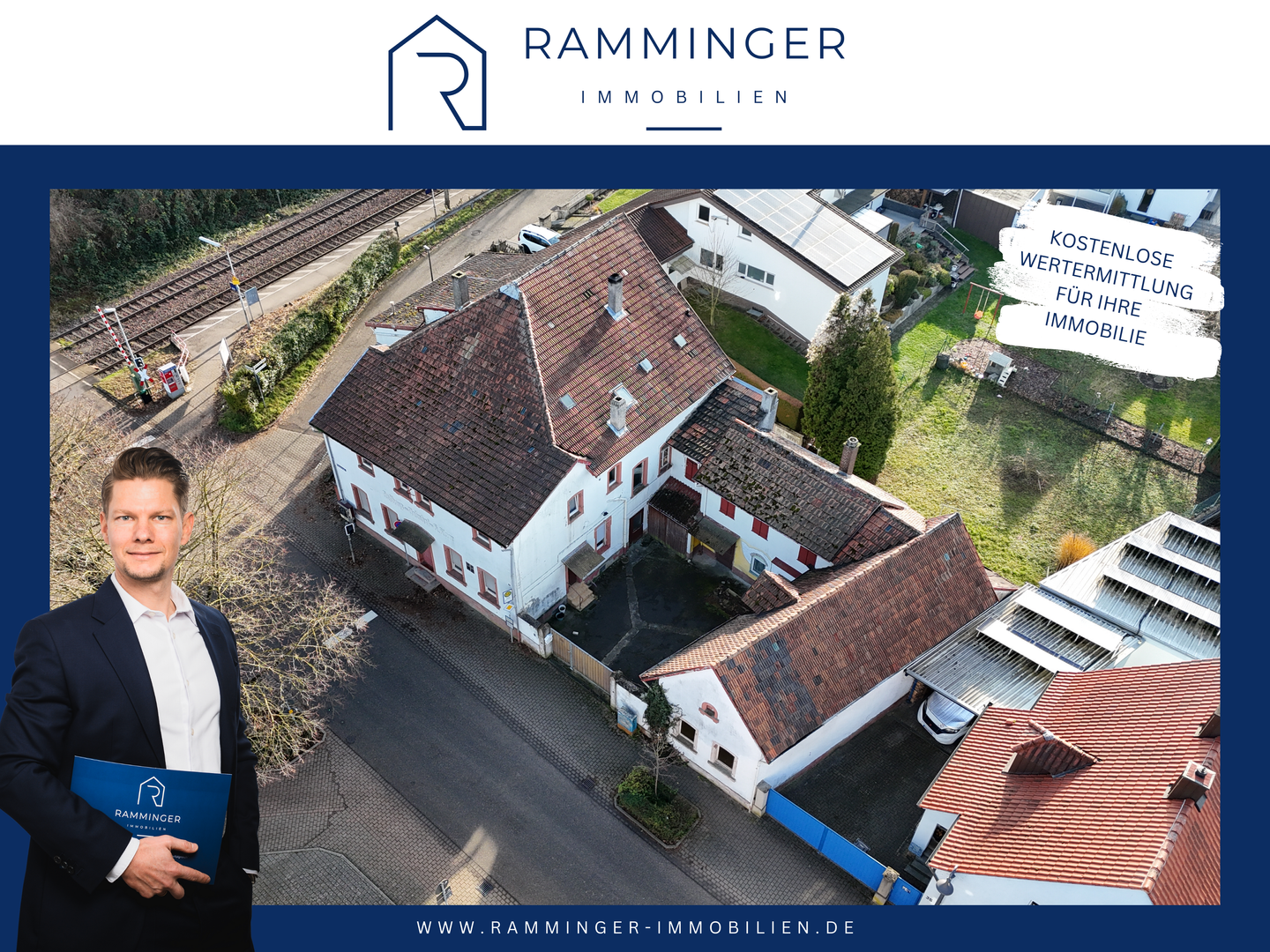 950m² großes Wohnbaugrundstück mit Bestandsgebäude (Abriss oder Kernsanierung) – Insheim – Bild 1 von 9
